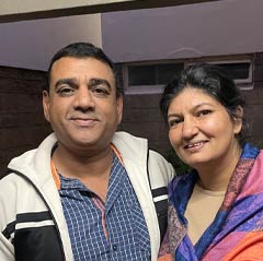 Navin Patel und Sharan Chadah